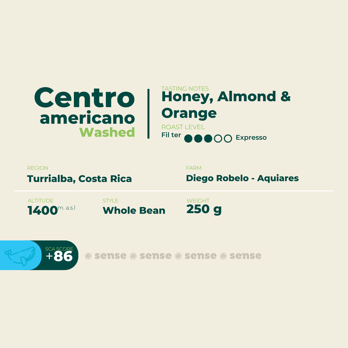 Centroamericano - Washed. Diego Robelo